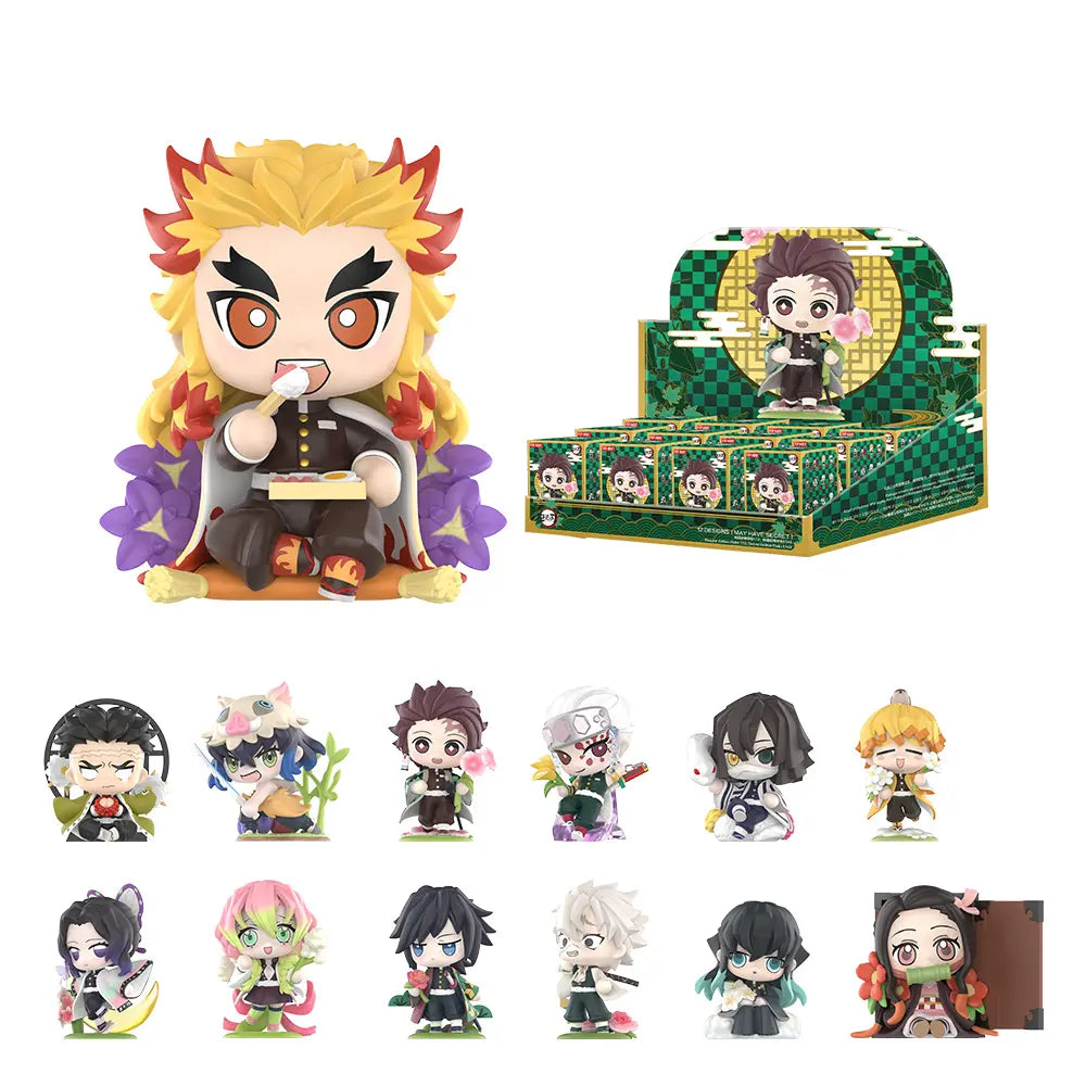 POP MART Kimetsu No Yaiba Birth Flower Series Figures, Blind Box, Mystery Box