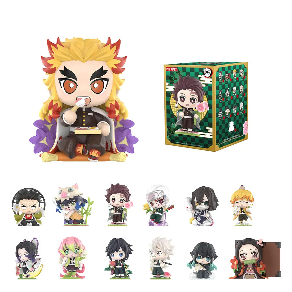 POP MART Kimetsu No Yaiba Birth Flower Series Figures, Blind Box, Mystery Box